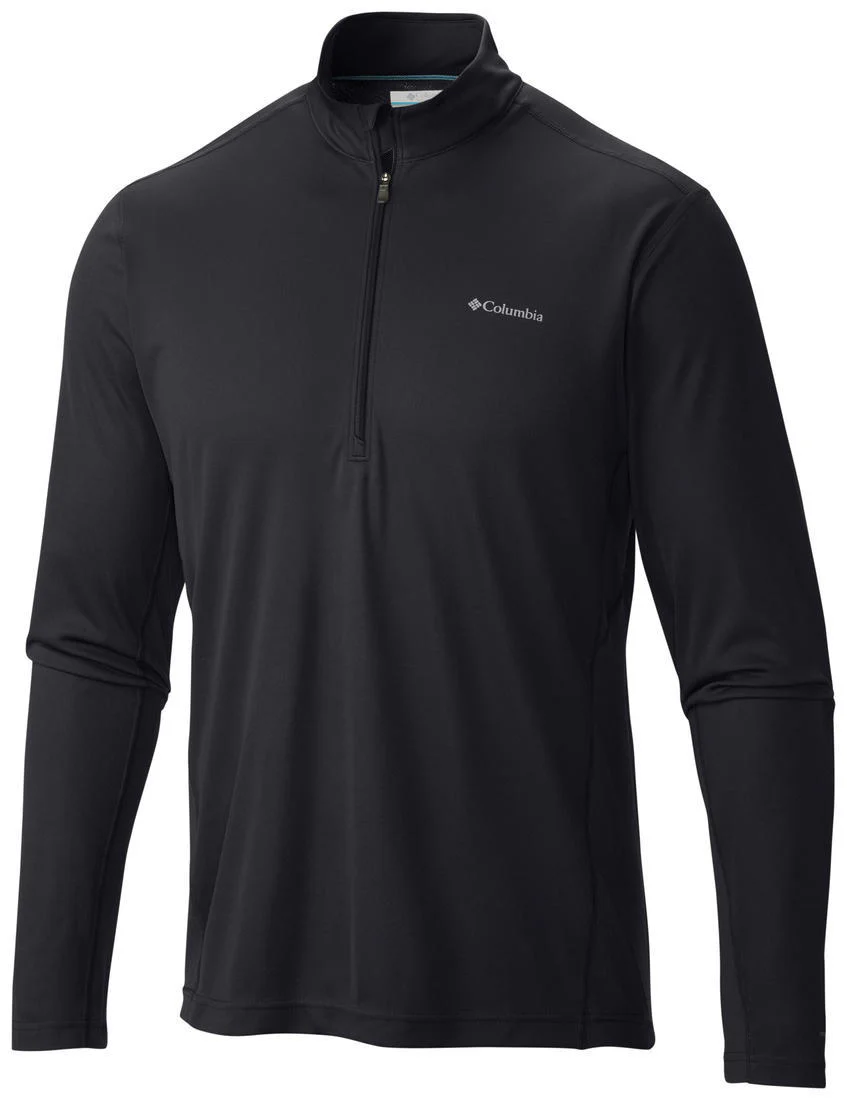 Columbia Men Black Midweight II Long Sleeve Half Zip (Non Returnable)
