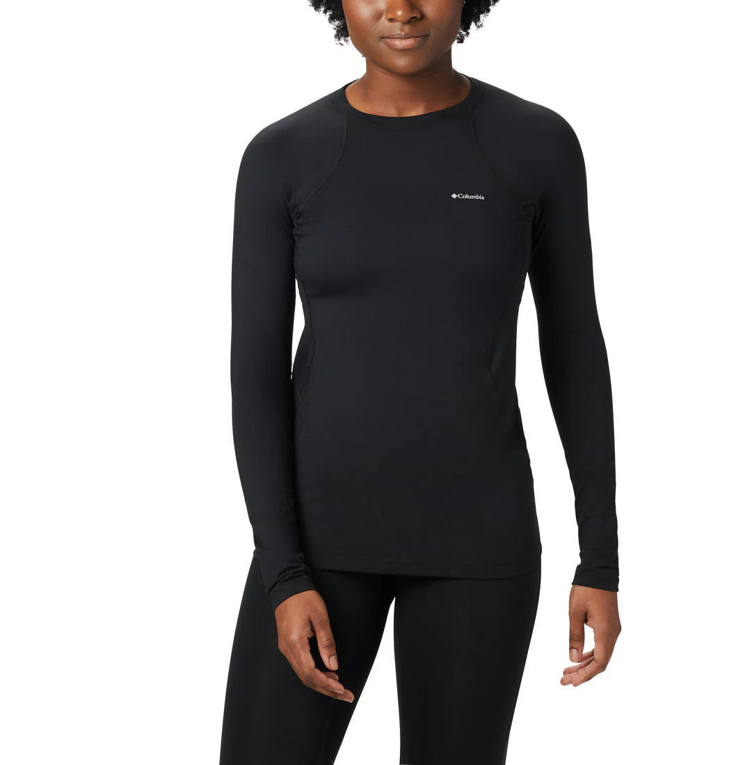 Columbia Women Black Midweight Stretch Long Sleeve Top (Non Returnable)