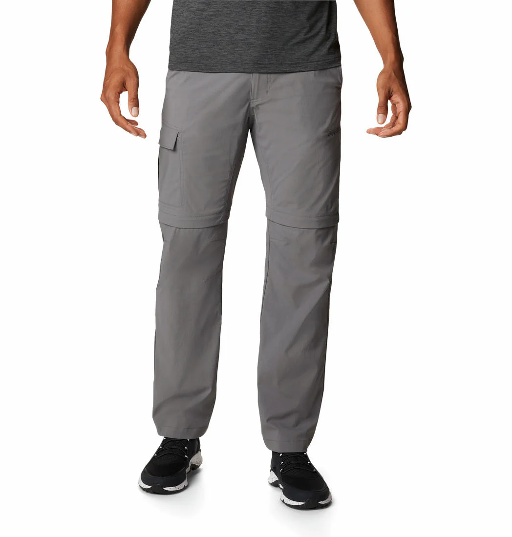 Columbia Men Grey Newton Ridge Convertible Pant (Sun Protection)