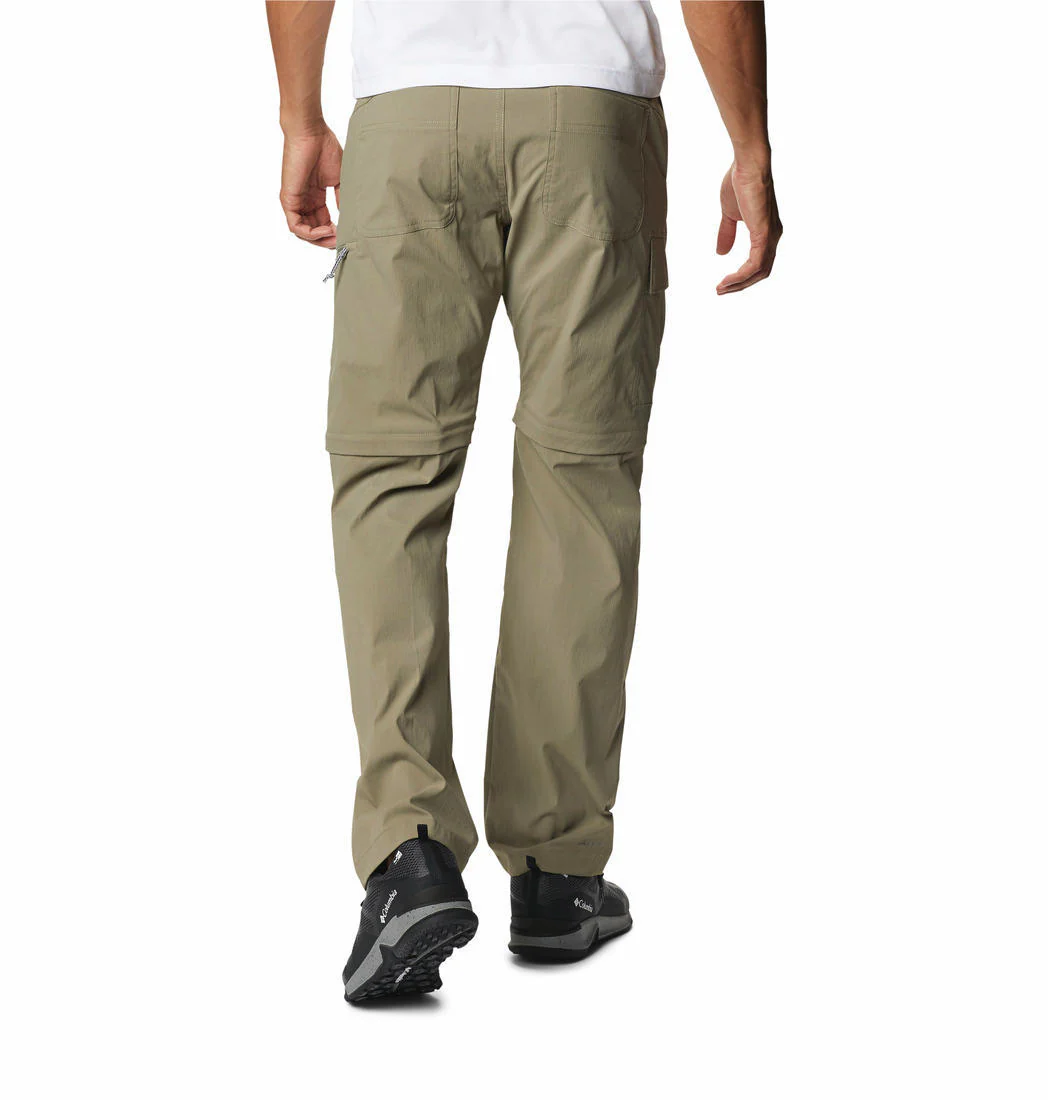 Columbia Men Green Newton Ridge Convertible Pant (Sun Protection)