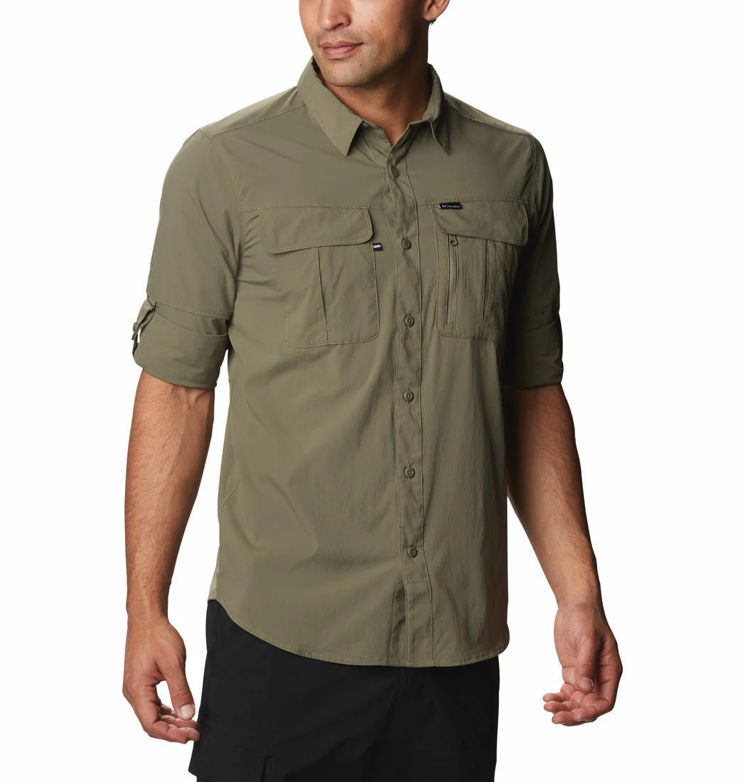 Columbia Men Green Newton Ridge Long Sleeve (Sun Protection) - Image 4