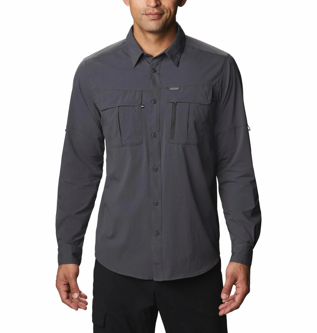 Columbia Men Black Newton Ridge Long Sleeve (Sun Protection) - Image 7