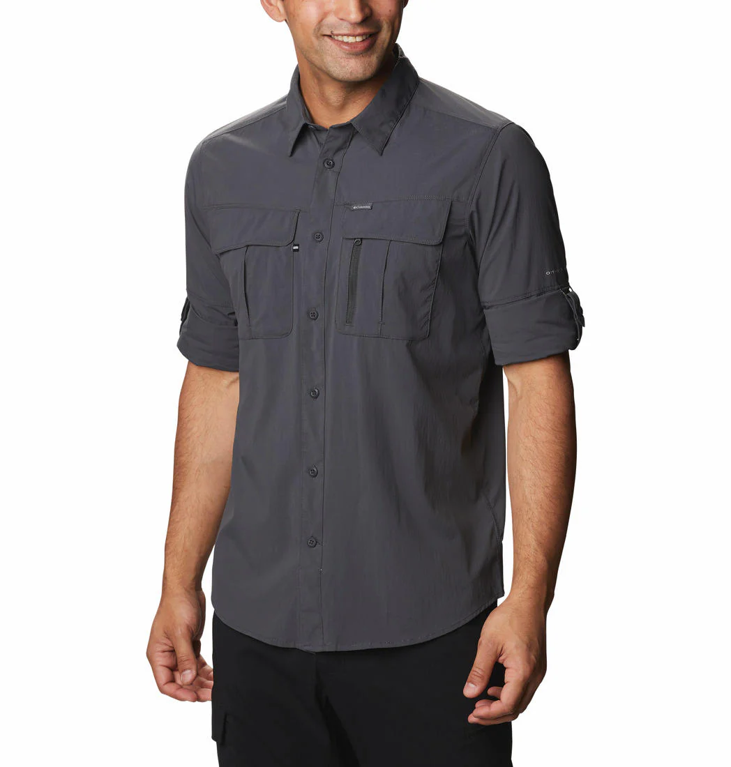 Columbia Men Black Newton Ridge Long Sleeve (Sun Protection) - Image 9
