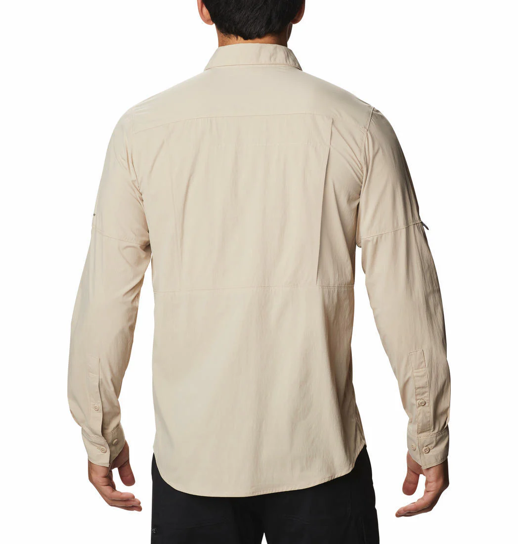 Columbia Men Brown Newton Ridge Long Sleeve (Sun Protection)