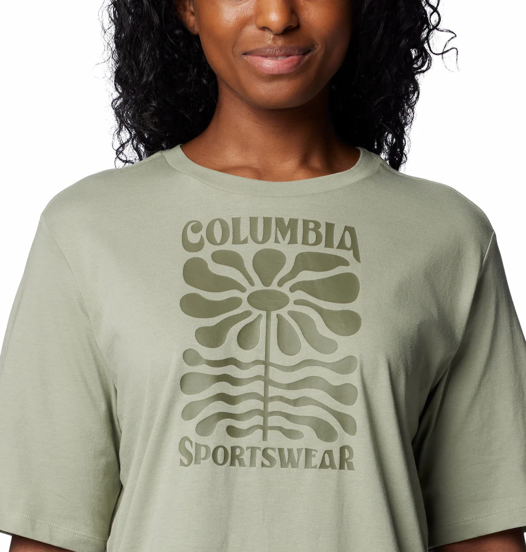 Columbia Women Green North Cascades Relaxed Tee - Image 5