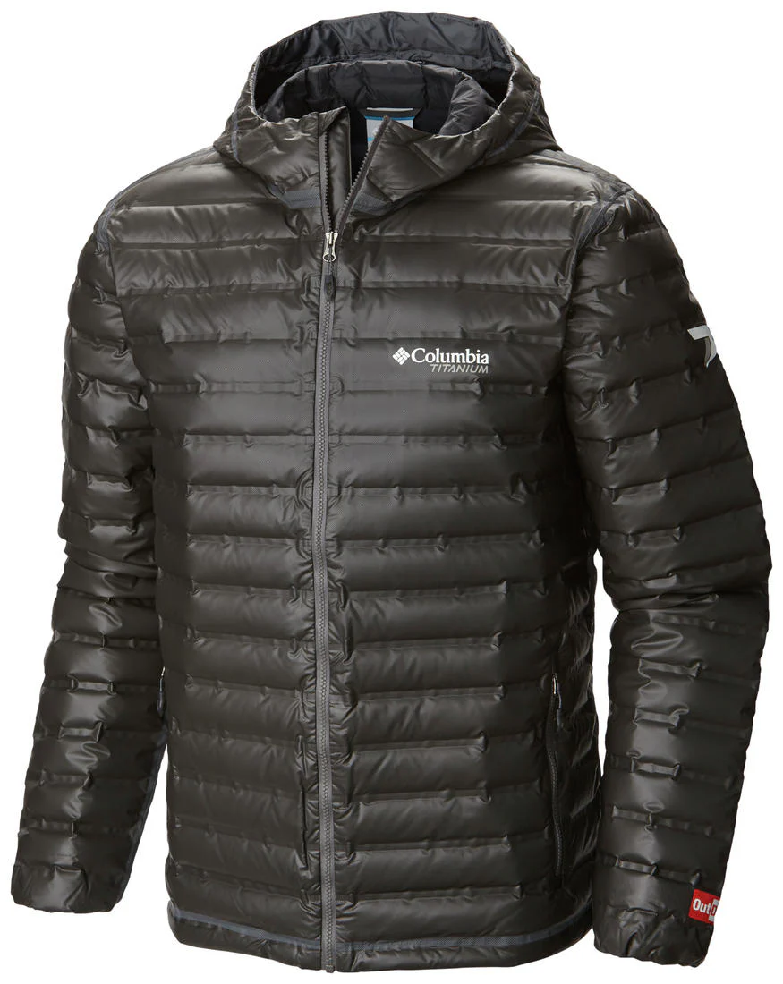 Columbia Men Black OutDry Ex Gold Down Hooded Jkt