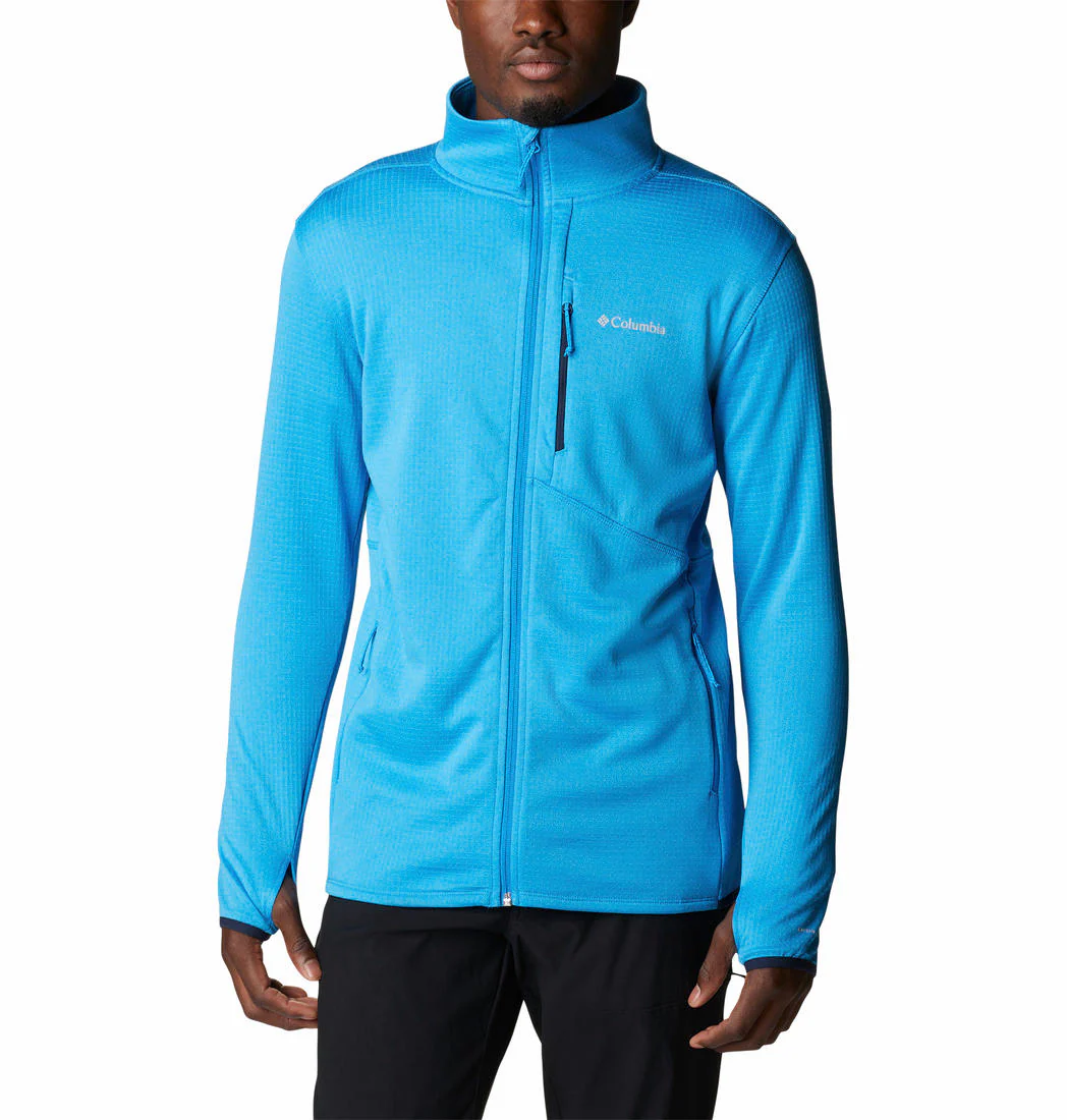 Columbia Men Blue Park View Fleece Full Zip