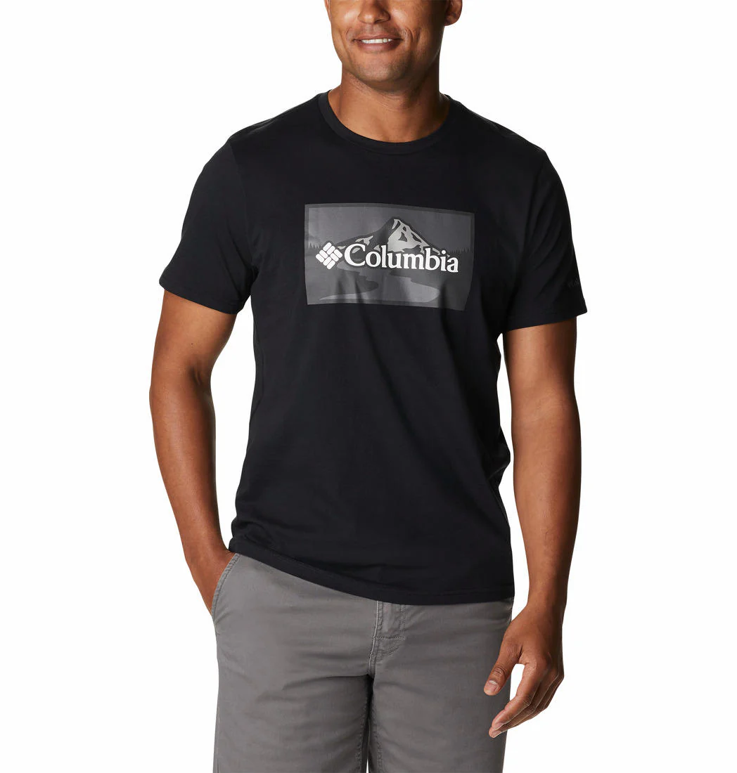 Columbia Men Black Path Lake Graphic Tee II