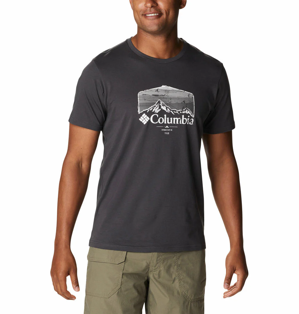 Columbia Men Black Path Lake Graphic Tee II