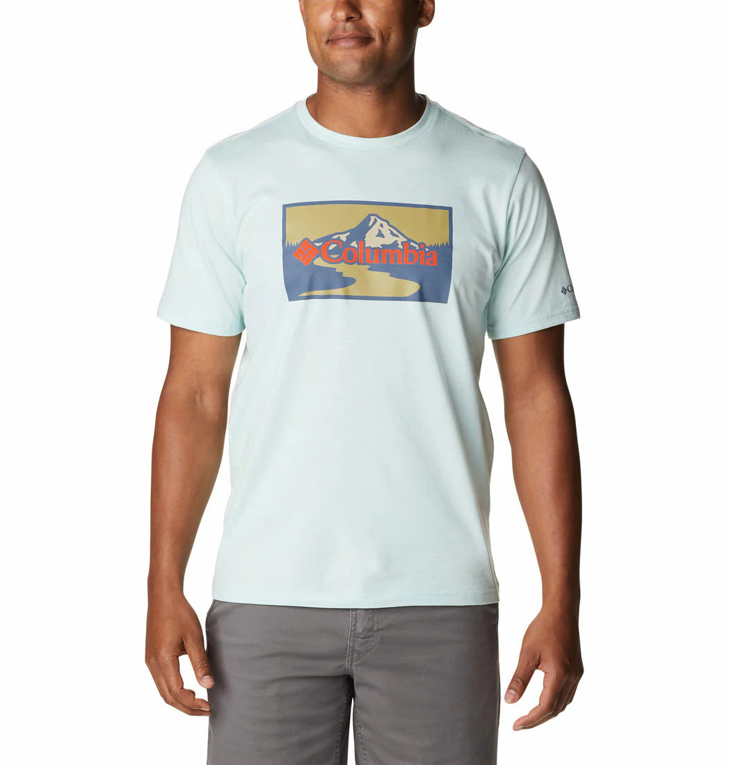 Columbia Men Green Path Lake Graphic Tee II