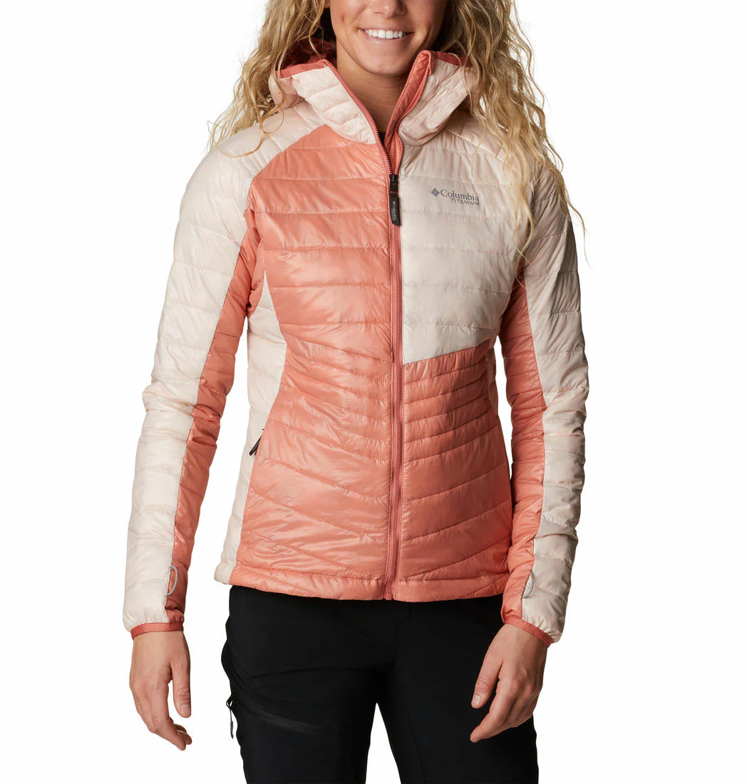 Columbia Women Red Platinum Peak Hooded Jacket