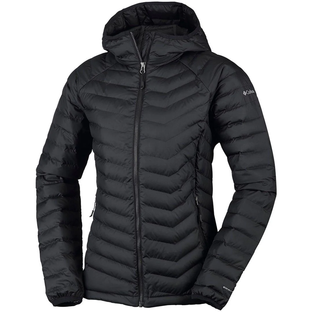 Columbia Women Black Powder Lite Hooded Jacket