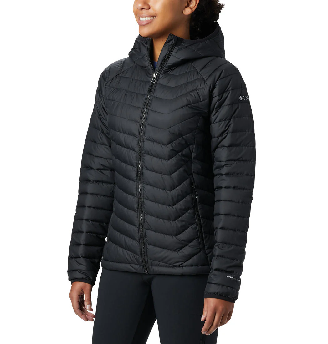 Columbia Women Black Powder Lite Hooded Jacket