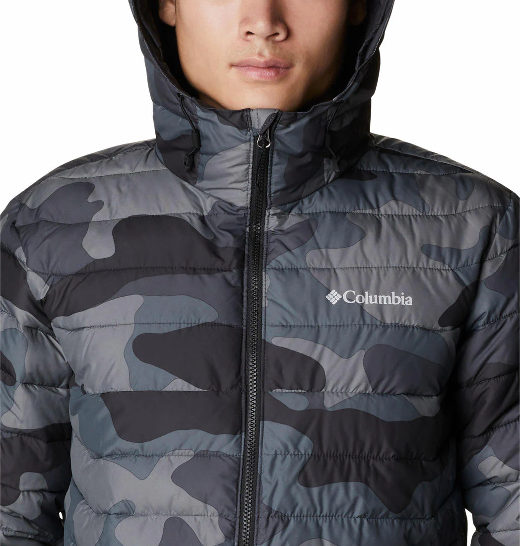 Columbia Men Black Powder Lite Hooded Jacket - Image 5