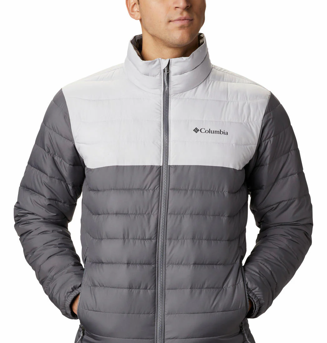 Columbia Men Grey Powder Lite Jacket