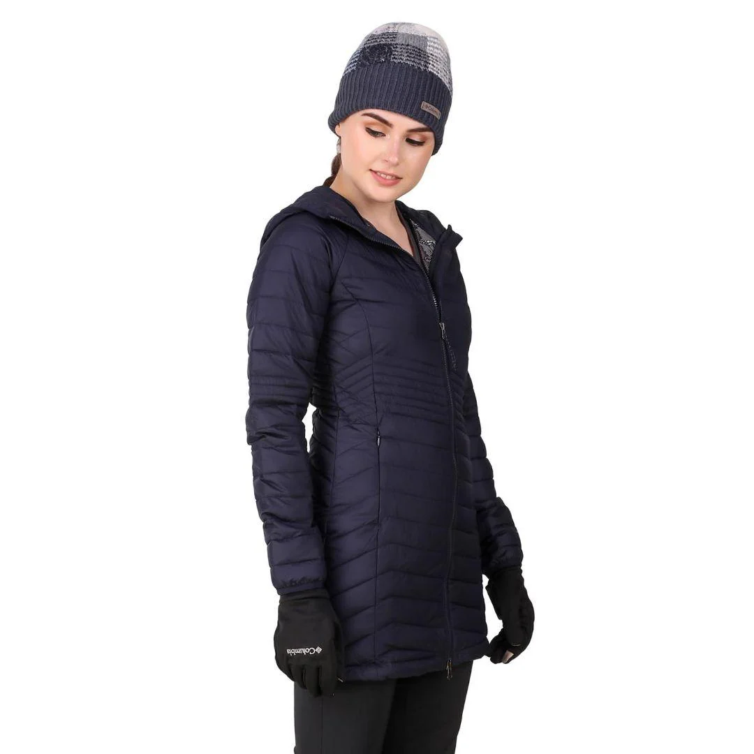 Columbia Women Navy Blue Powder Lite Mid Jacket - Image 8