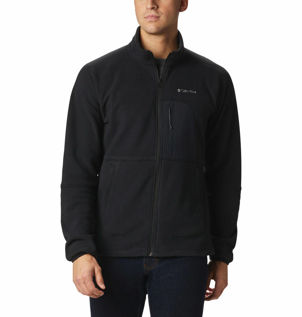 Columbia Men Black Rapid Expedition Full Zip Fleece