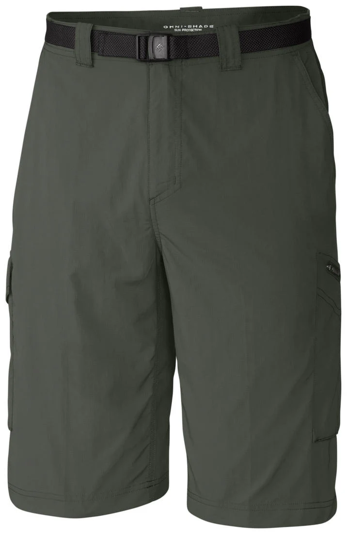 Columbia Men Green Silver Ridge Cargo Short (Sun Protection)