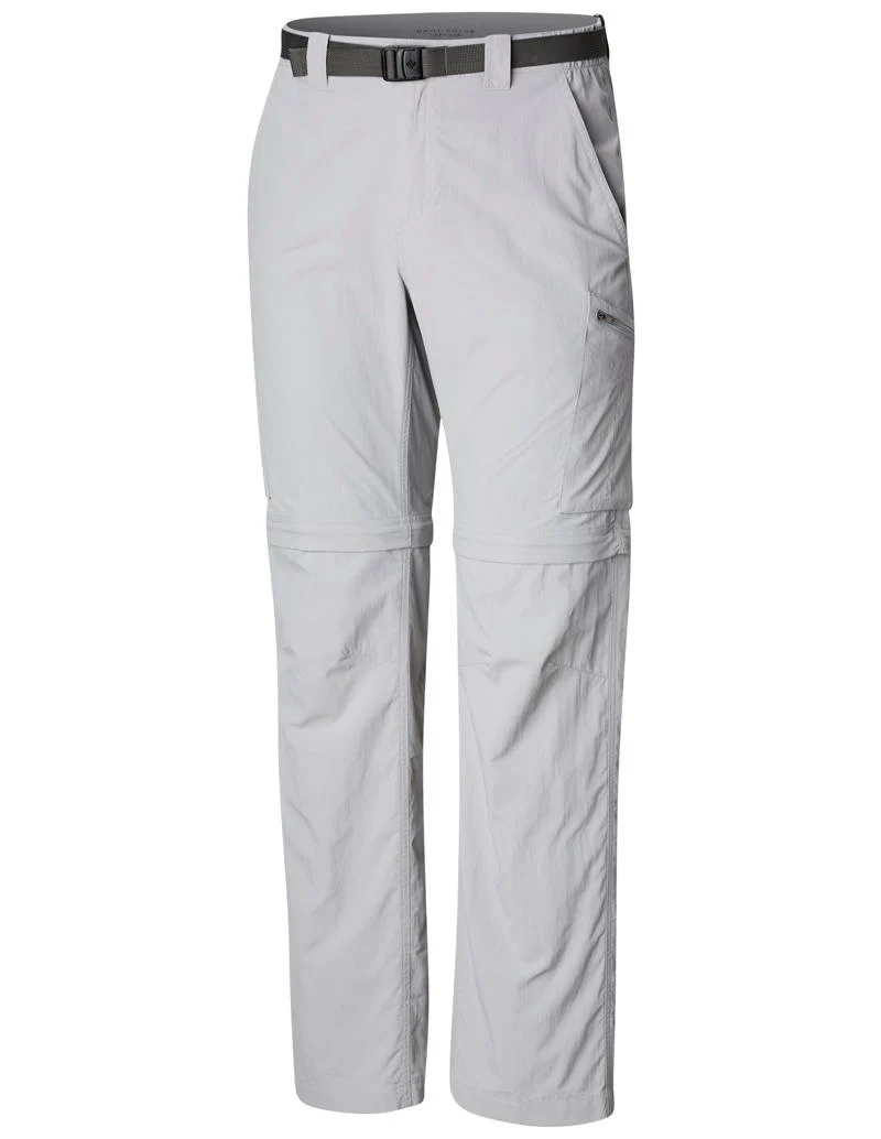Columbia Men Grey Silver Ridge Convertible Pant (Sun Protection)