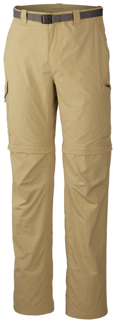 Columbia Men Brown Silver Ridge Convertible Pant (Sun Protection)
