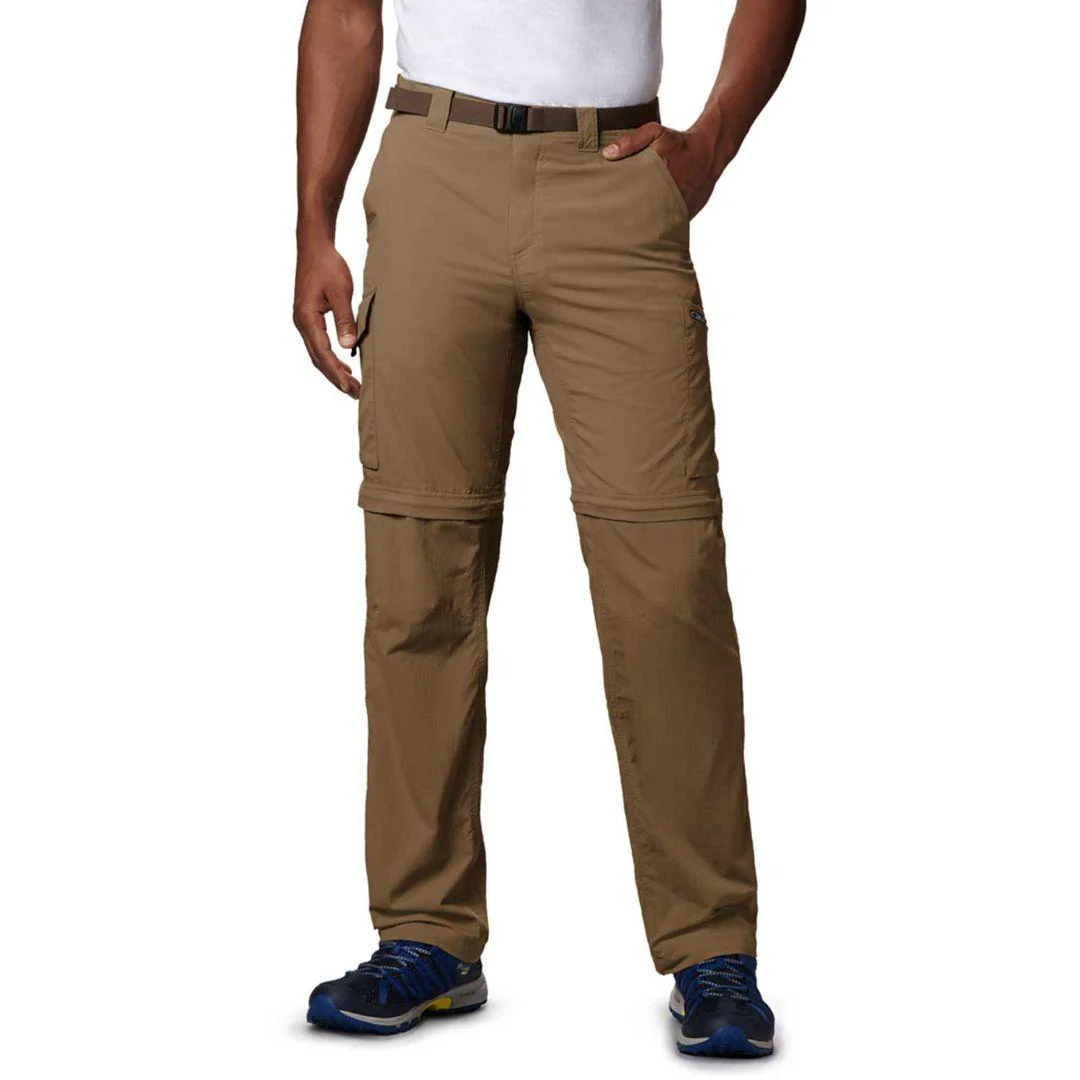 Columbia Men Brown Silver Ridge Convertible Pant (Sun Protection)