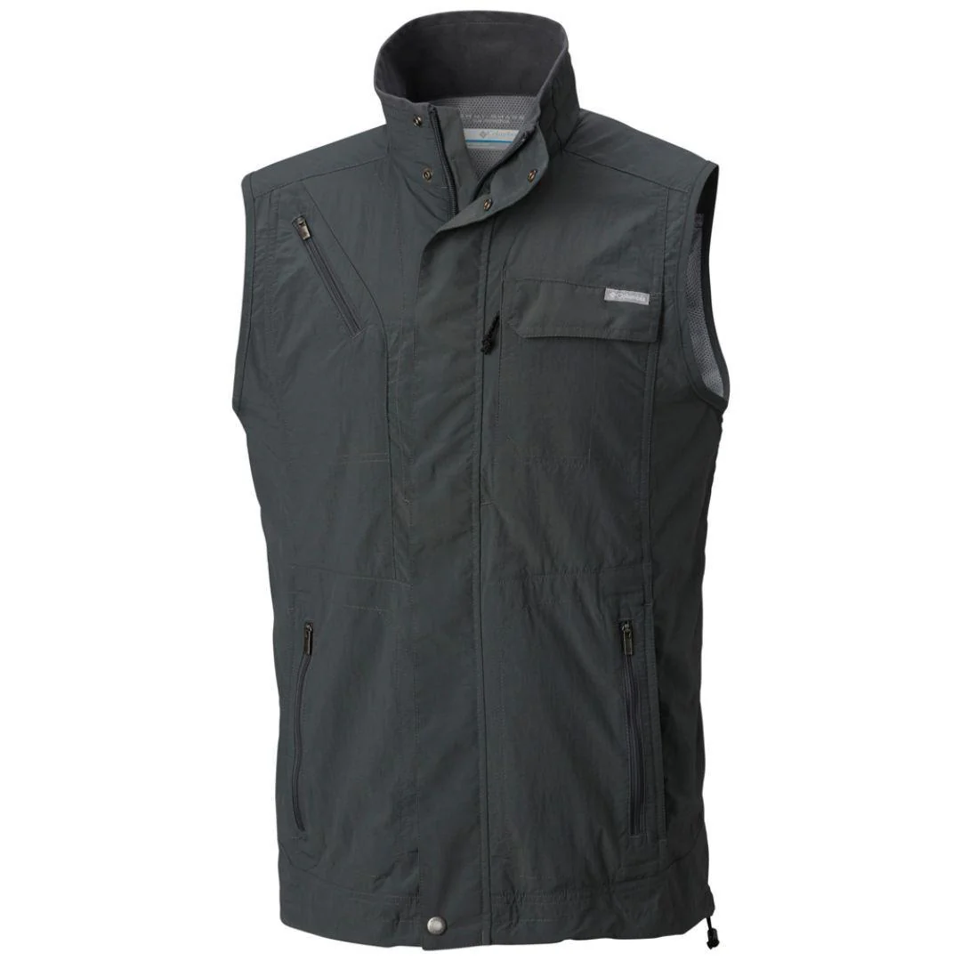 Columbia Men Grey Silver Ridge II Vest (Sun Protection)