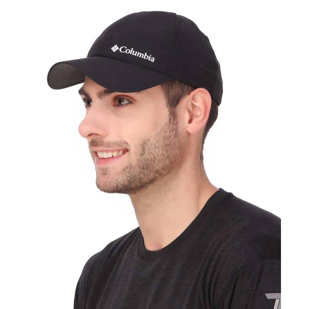 Columbia Unisex Black Silver Ridge III Ball Cap (Sun Protection)