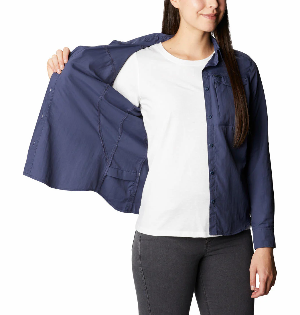 Columbia Women Navy Blue Silver Ridge 2.0 Long Sleeve (Sun Protection) - Image 6