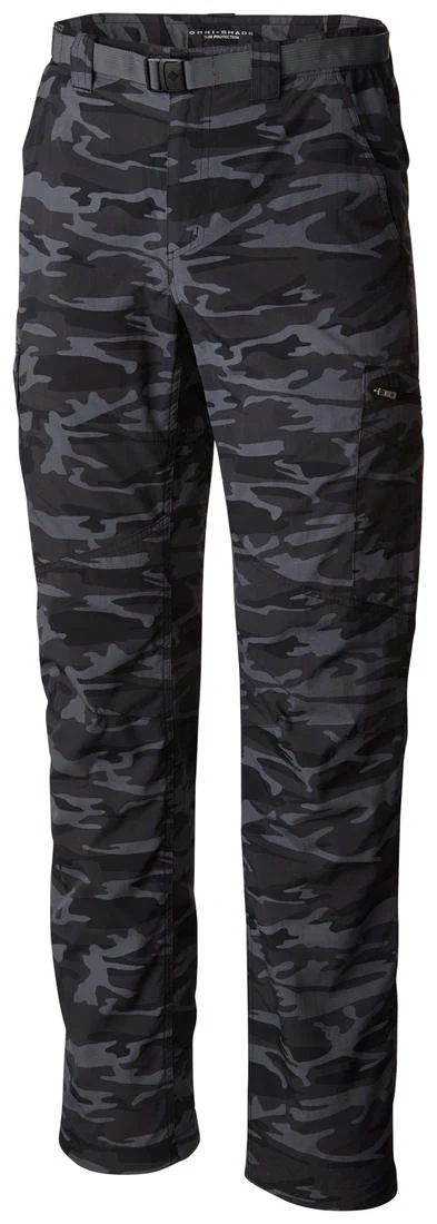 Columbia Men Black Silver Ridge Printed Cargo Pant (Sun Protection)