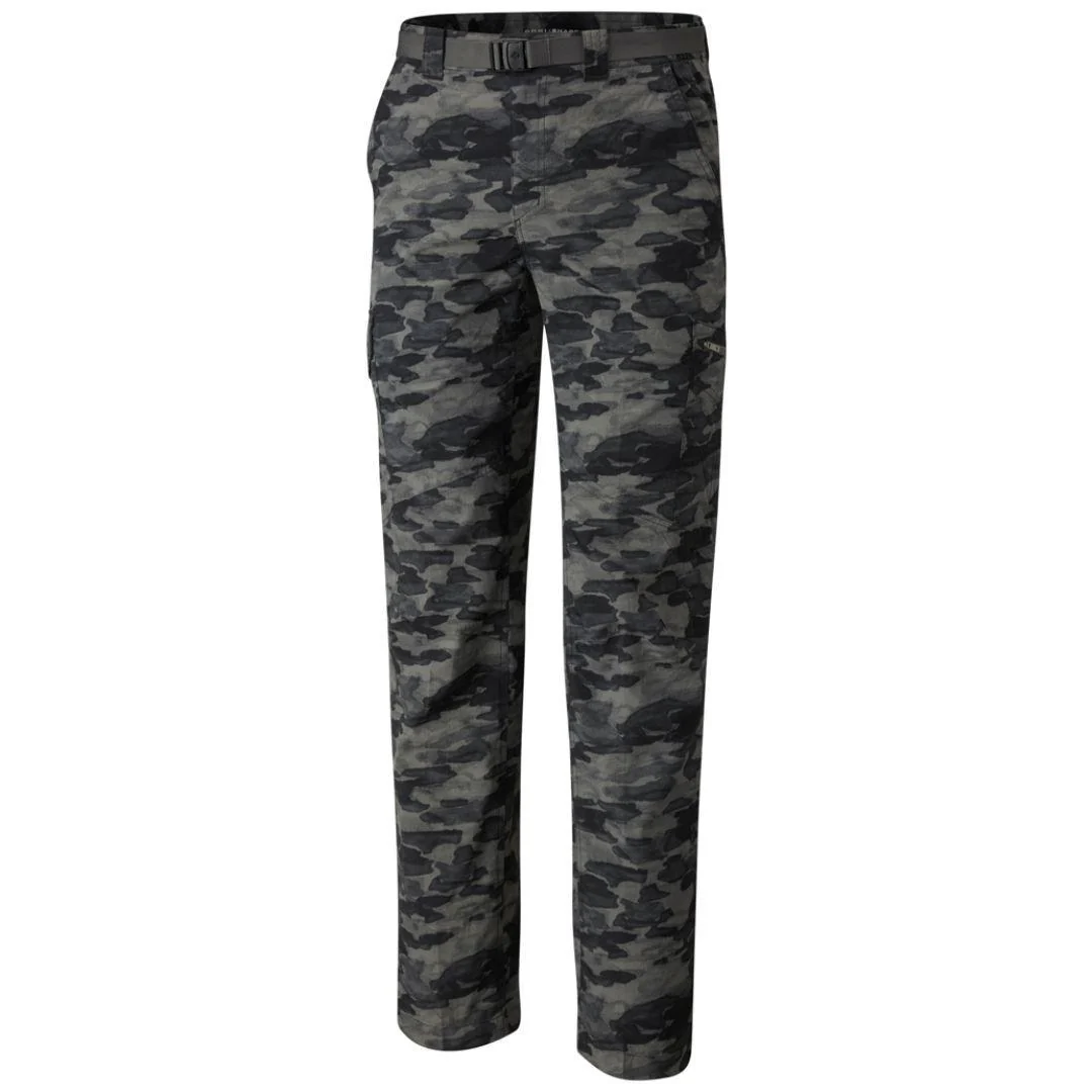 Columbia Men Black Silver Ridge Printed Cargo Pant (Sun Protection)
