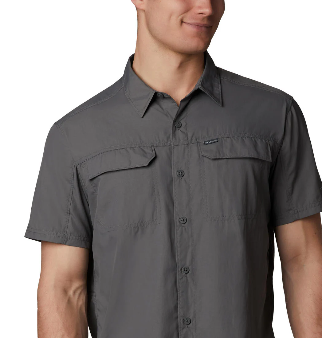 Columbia Men Grey Silver Ridge 2.0 Short Sleeve Shirt (Sun Protection) - Image 5