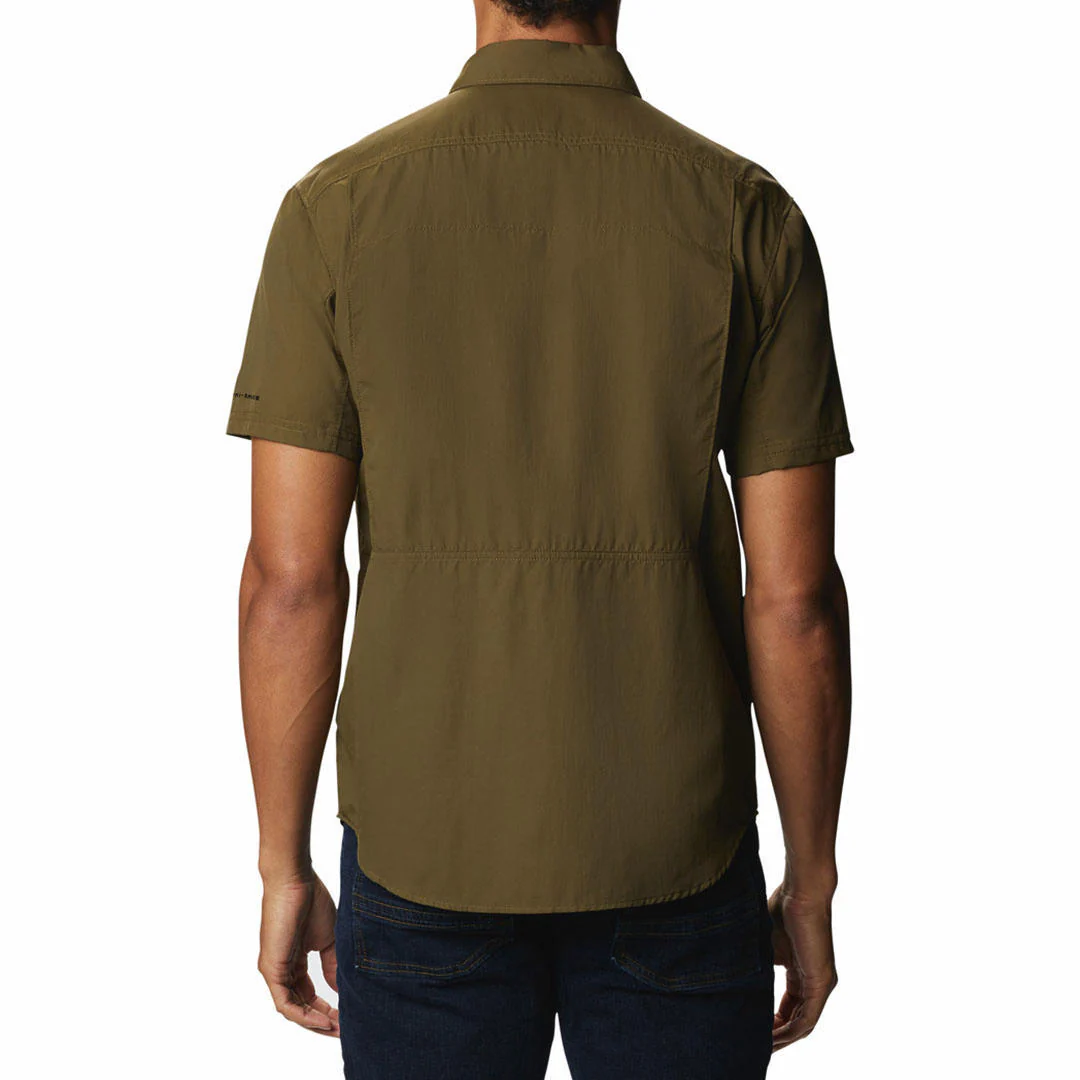 Columbia Men Green Silver Ridge 2.0 Short Sleeve Shirt (Sun Protection) - Image 9