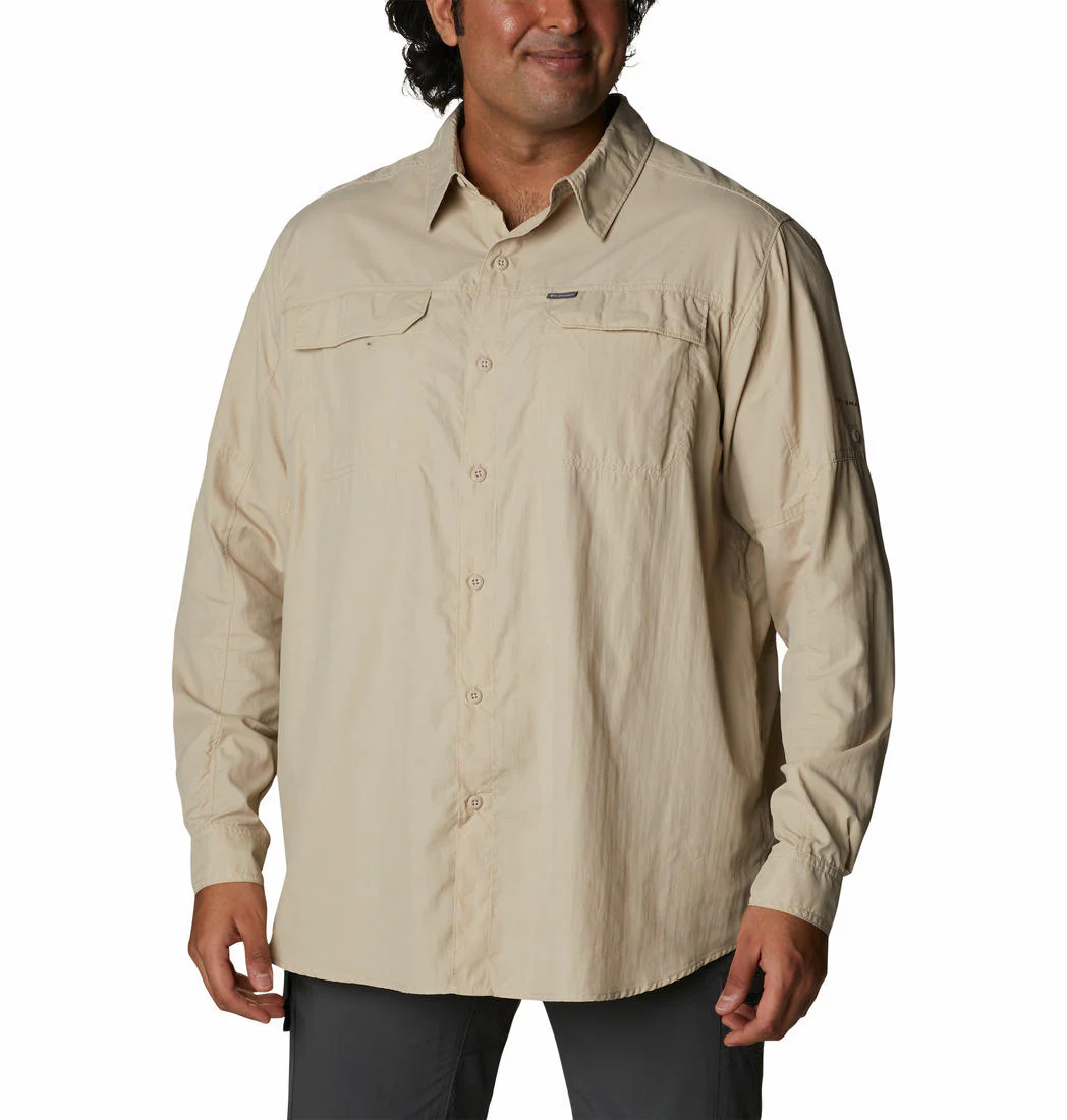 Columbia Men Beige Silver Ridge2.0 Long Sleeve Shirt (Sun Protection)