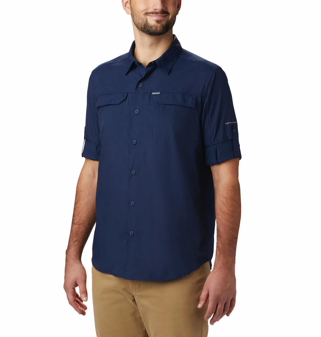 Columbia Men Blue Silver Ridge2.0 Long Sleeve Shirt (Sun Protection) - Image 3