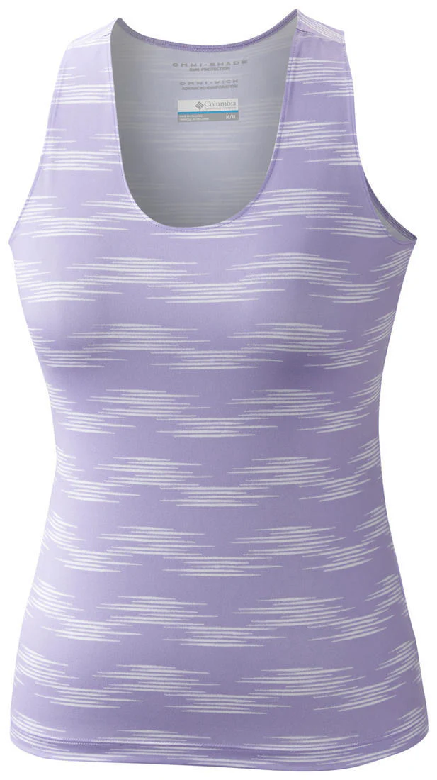 Columbia Women Purple Siren Splash Print Tank Top