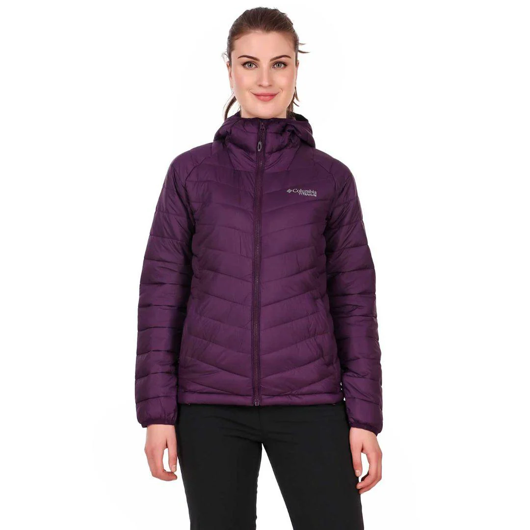 Columbia Women Maroon Snow Country Hooded Jacket