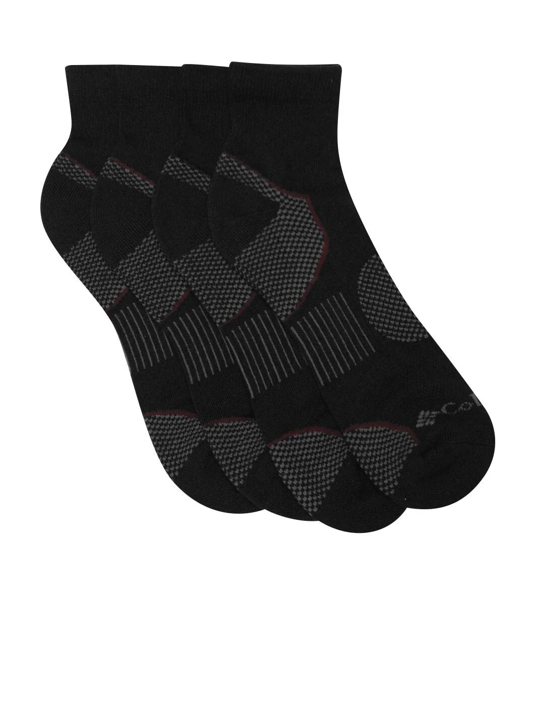 Columbia Men Black SOCKS MN 2P QUARTER-BALNCE PT (2 Pair) (Non Returnable) - Image 2