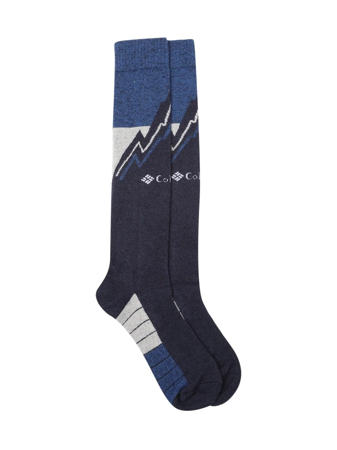 Columbia Unisex Blue SOCKS UX 1P SKI OTC/LARGE 1P C (1 Pair) (Non Returnable)