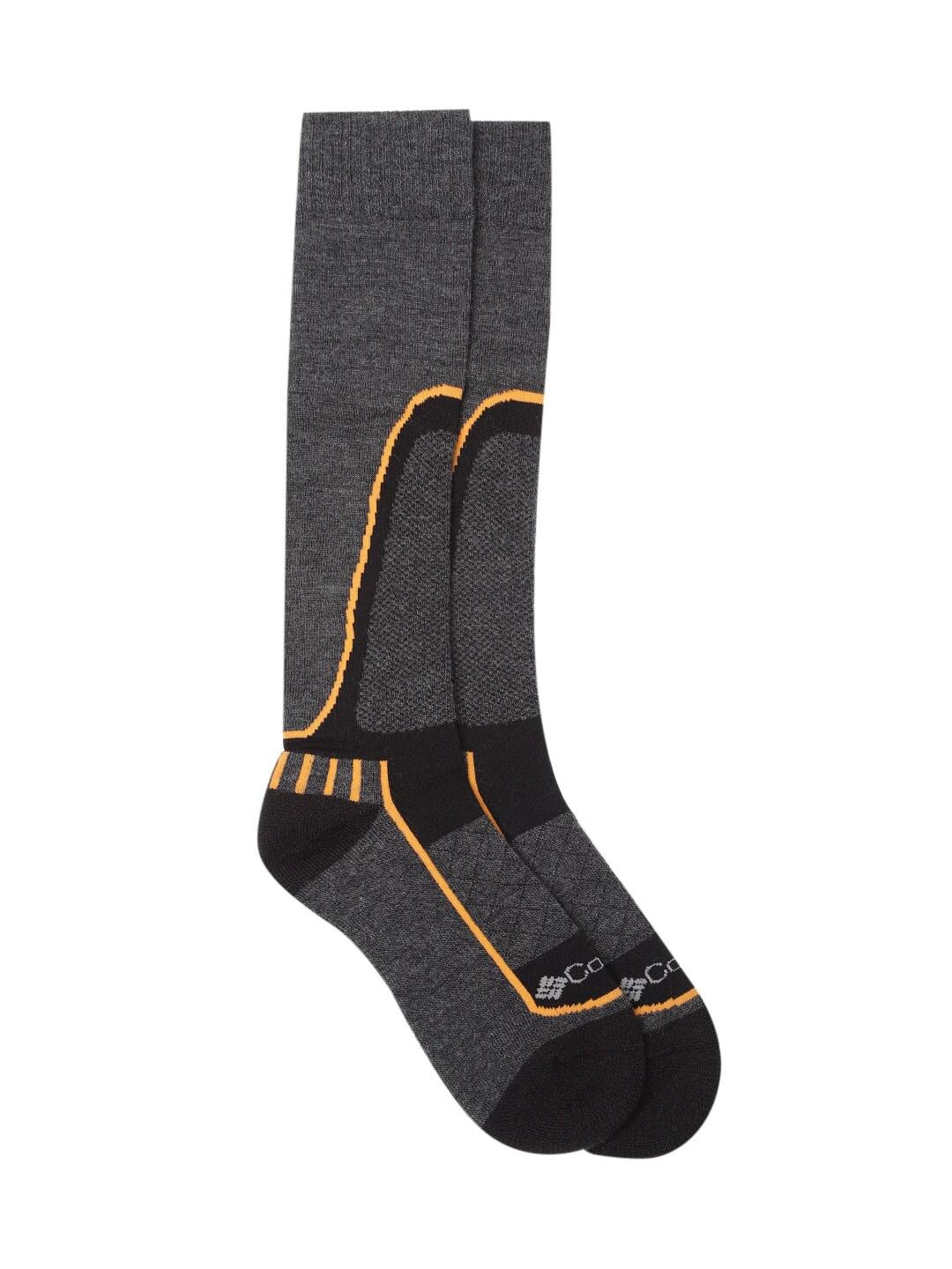 Columbia Unisex Black SOCKS UX 1P SKI OTC/MED 1 PAIR (1 Pair) (Non Returnable)