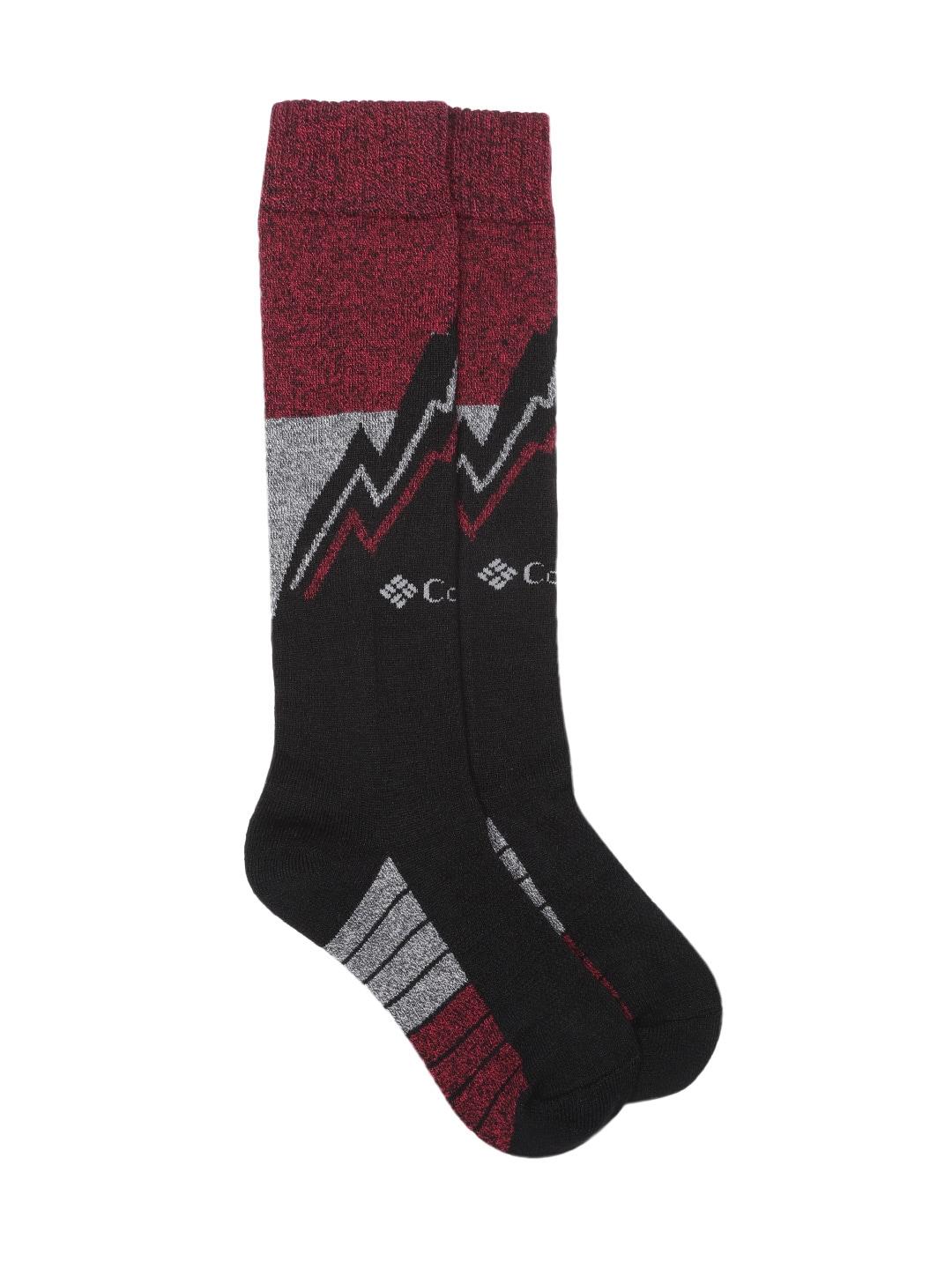 Columbia Unisex Black SOCKS UX 1P SKI OTC/SMALL 1P B (1 Pair) (Non Returnable)