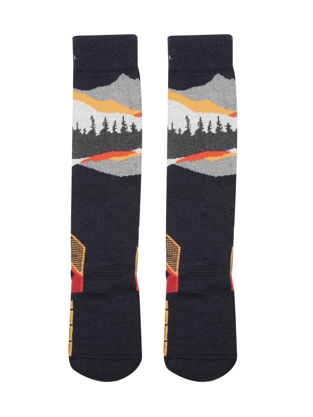 Columbia Unisex Black SOCKS UX 1PR OMNI SKI-MTN-SML  (1 Pair) (Non Returnable)