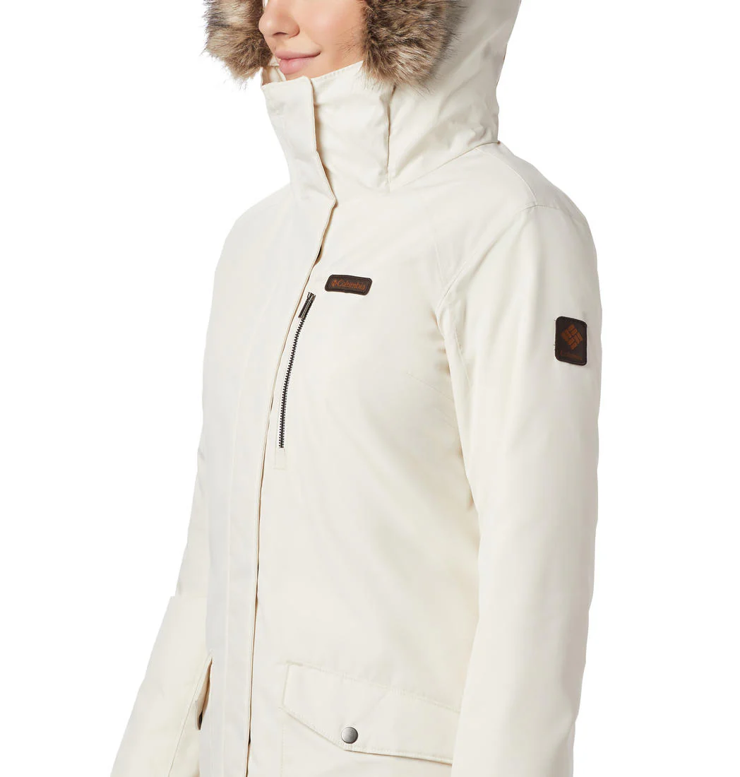 Columbia Women White Suttle Mountain Long Insulated Jacket - Image 4