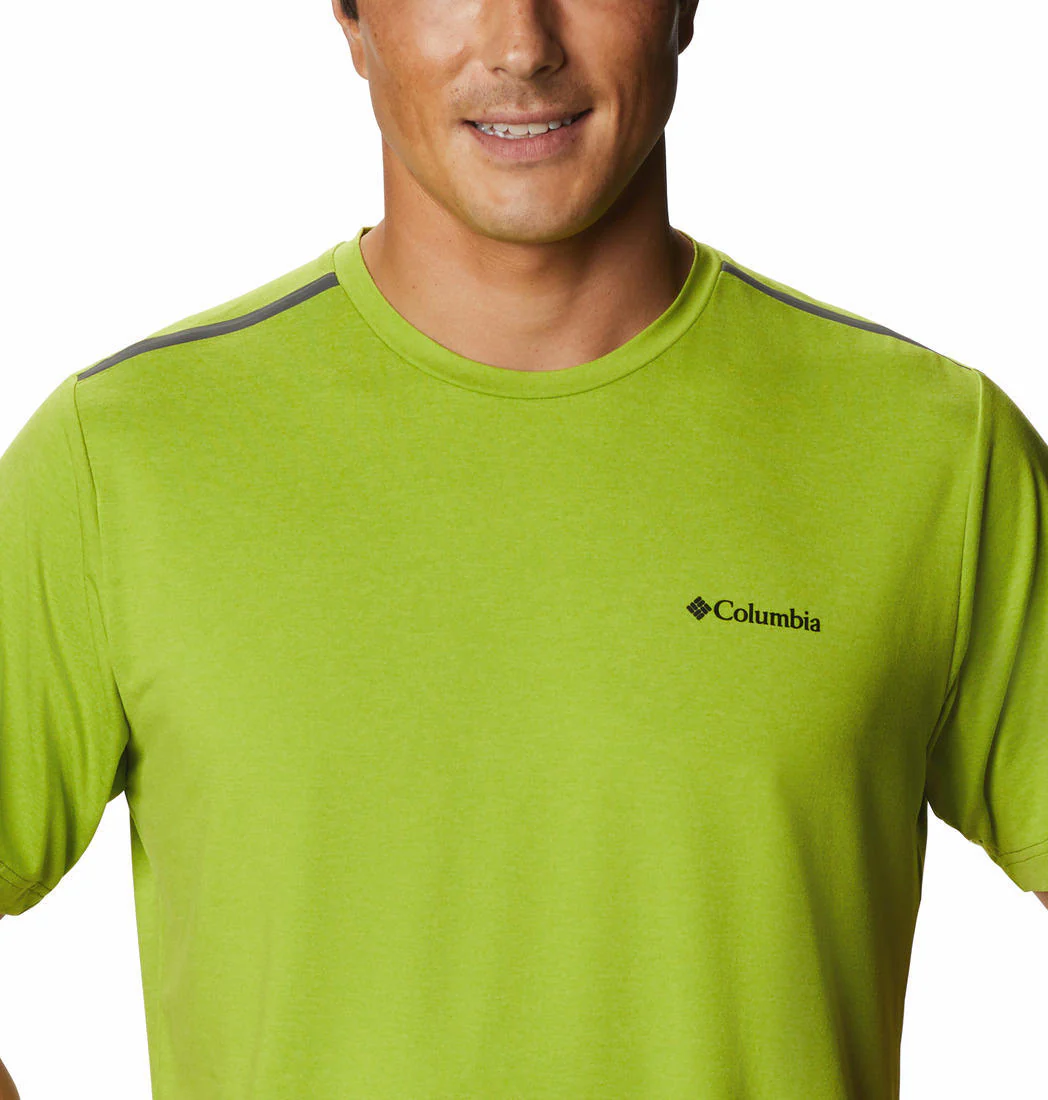 Columbia Men Green Tech Trail Crew Neck (Sun Protection)