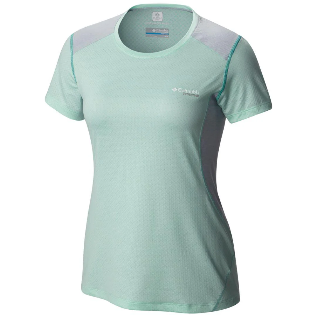 Columbia Women Brown Titan Ice Short Sleeve Shirt