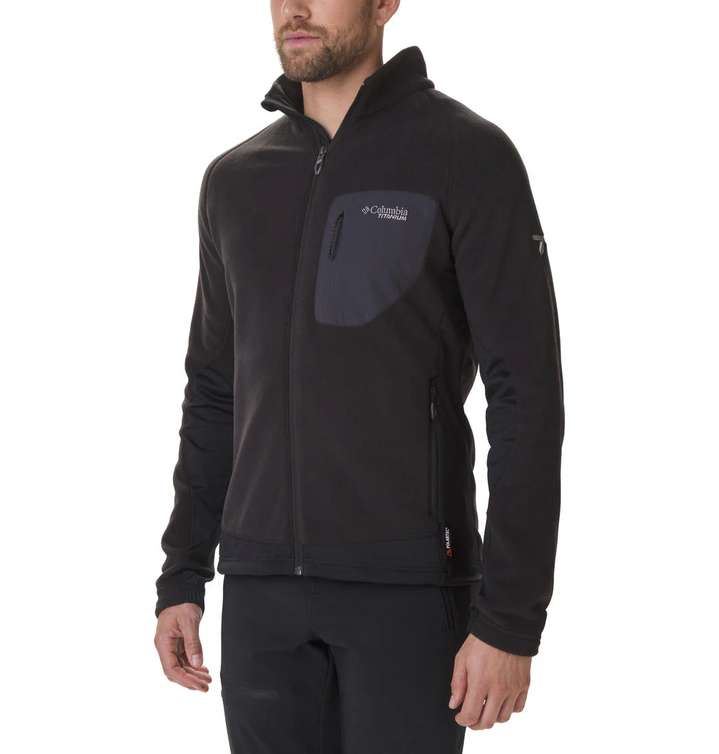 Columbia Men Black Titan Pass 2.0 II Fleece