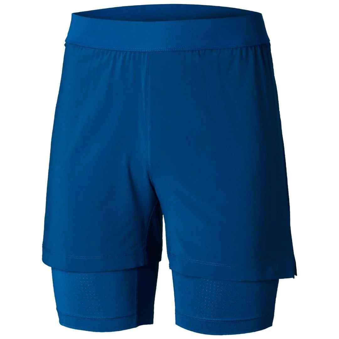 Columbia Men Blue Titan Ultra II Short (Sun Protection)