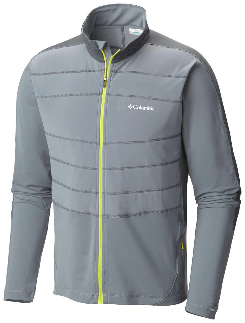 Columbia Men Grey Trail Flash Hybrid Jacket