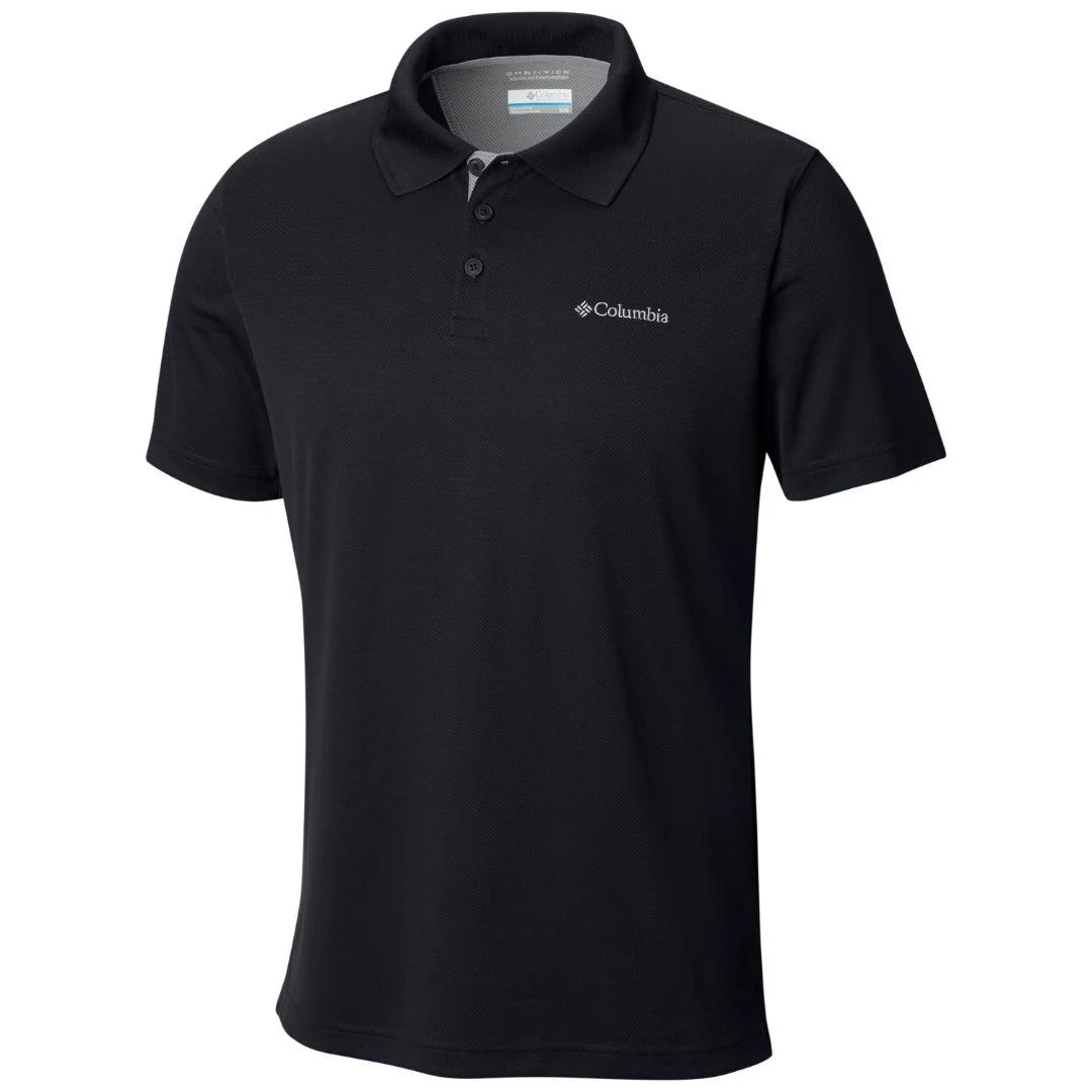 Columbia Men Black Utilizer Polo (Sun Protection)