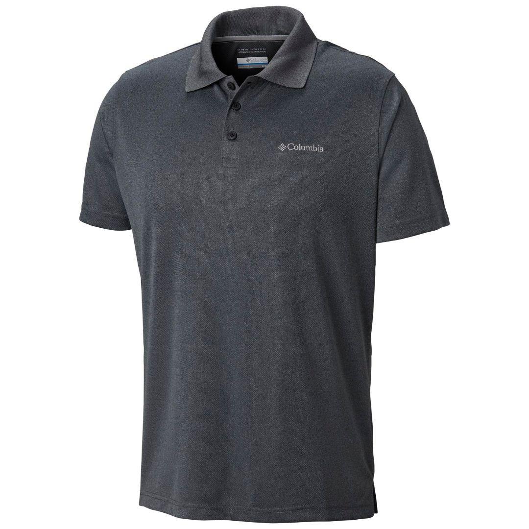 Columbia Men Black Utilizer Polo (Sun Protection)