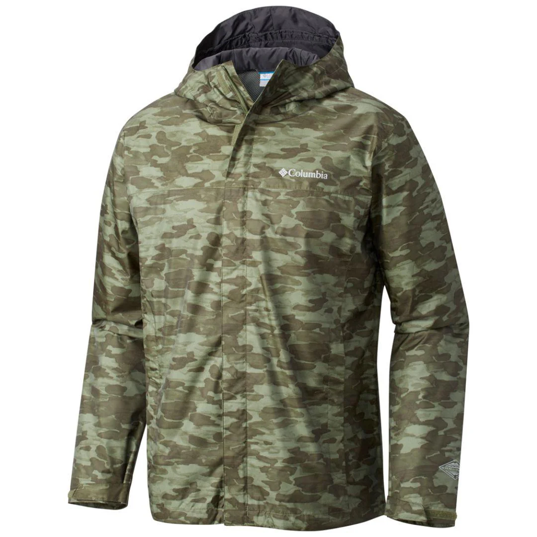 Columbia Men Green Watertight Printed Jacket Waterproof